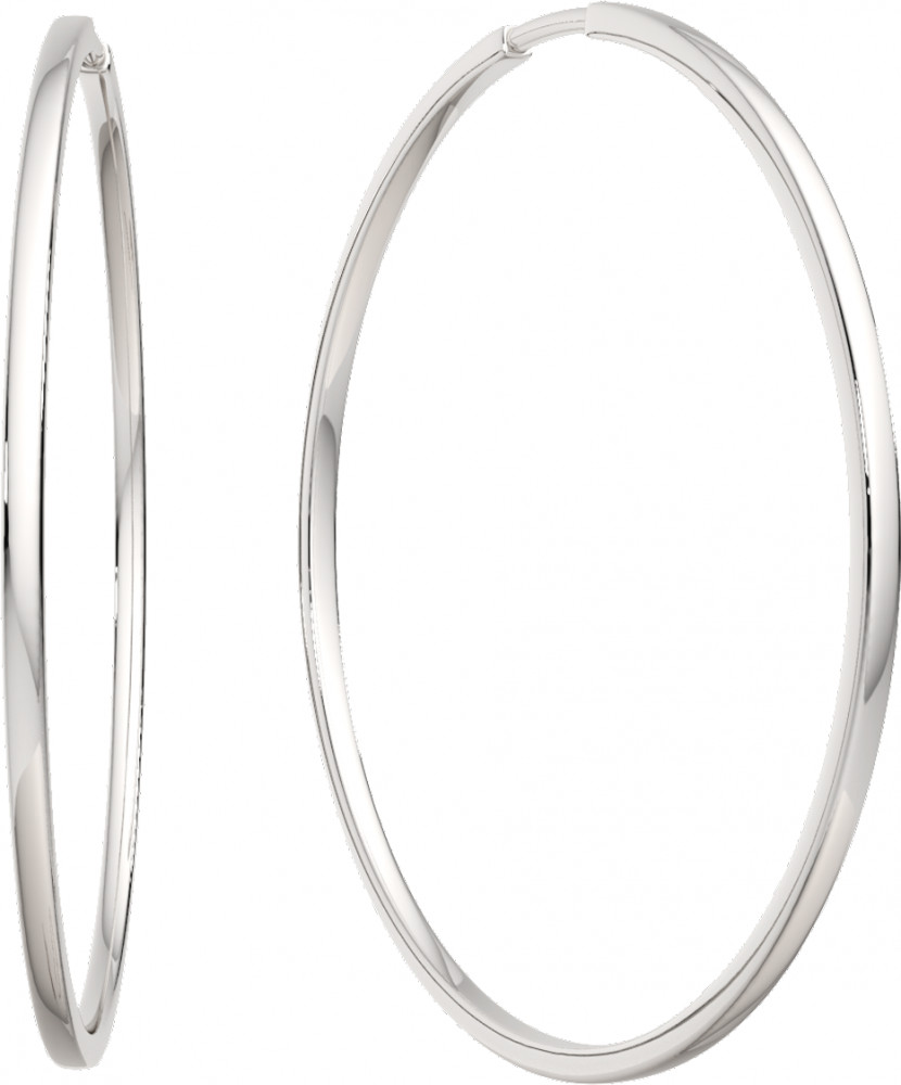 Серьги конго из серебра | Lucente Silver