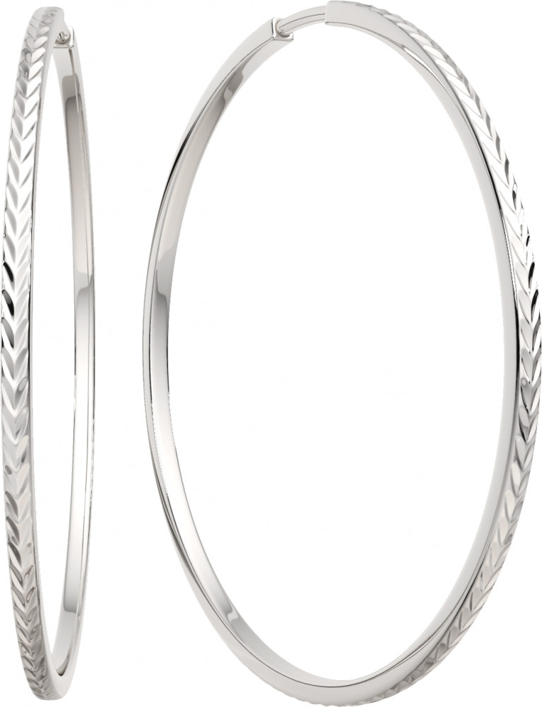 Серьги конго из серебра | Lucente Silver