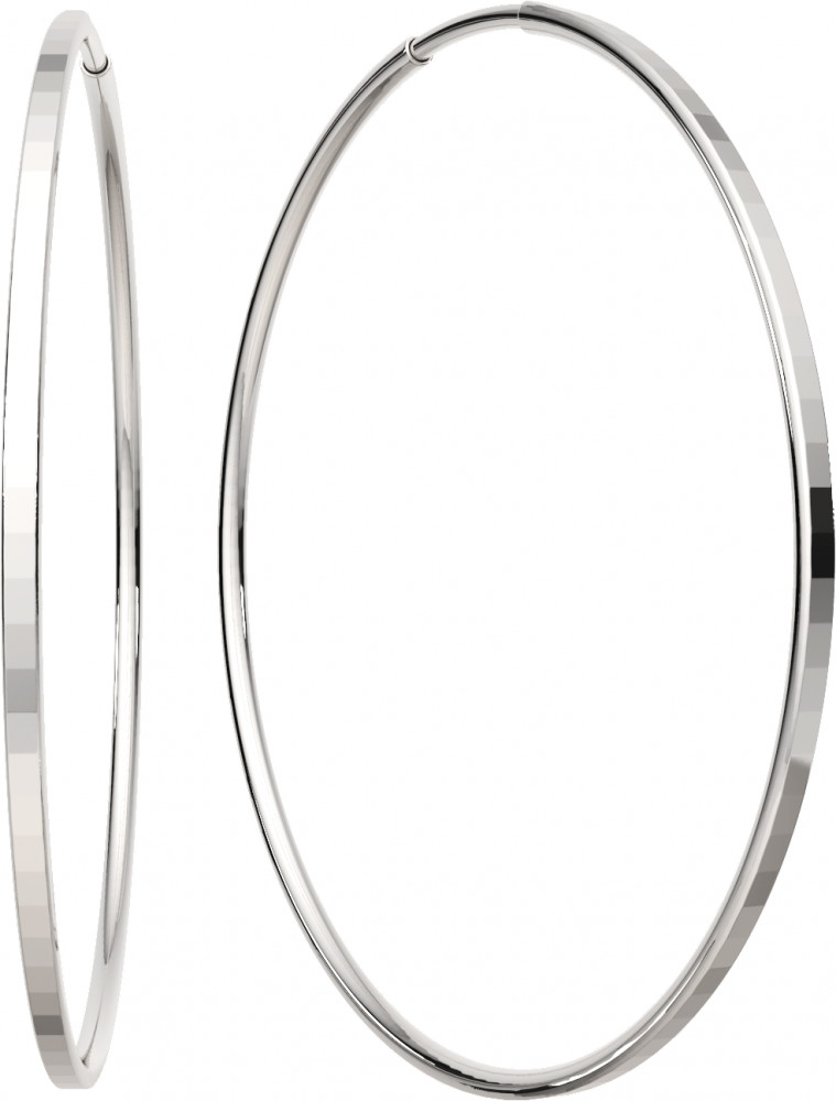 Серьги конго из серебра | Lucente Silver