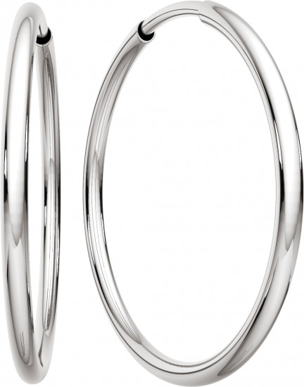 Серьги конго из серебра