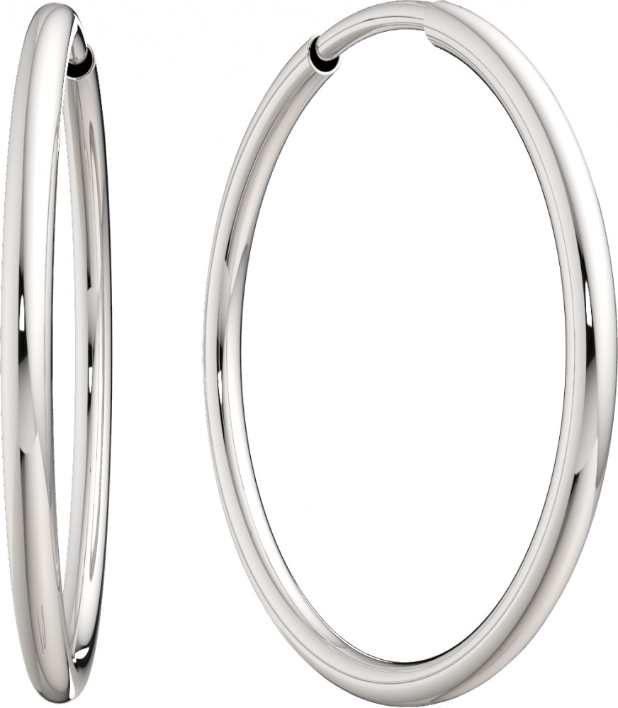 Серьги конго из серебра | Lucente Silver