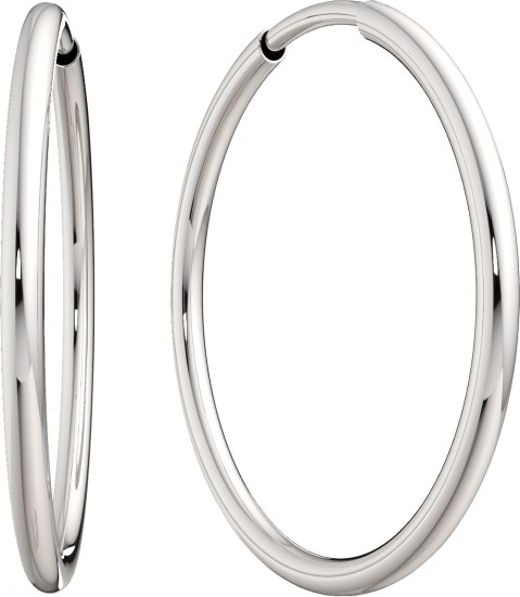 Серьги конго из серебра