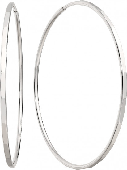 Серьги конго из серебра