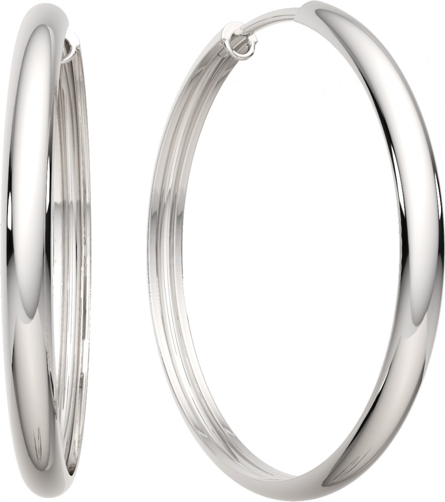 Серьги конго из серебра | Lucente Silver