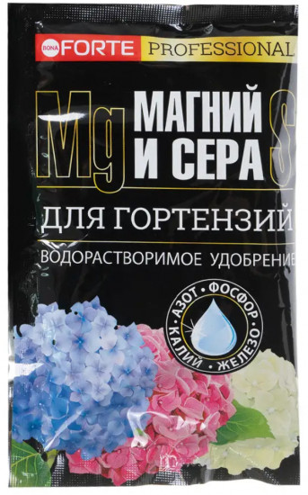 Удобрение водорастворимое для гортензий «Магний и сера»