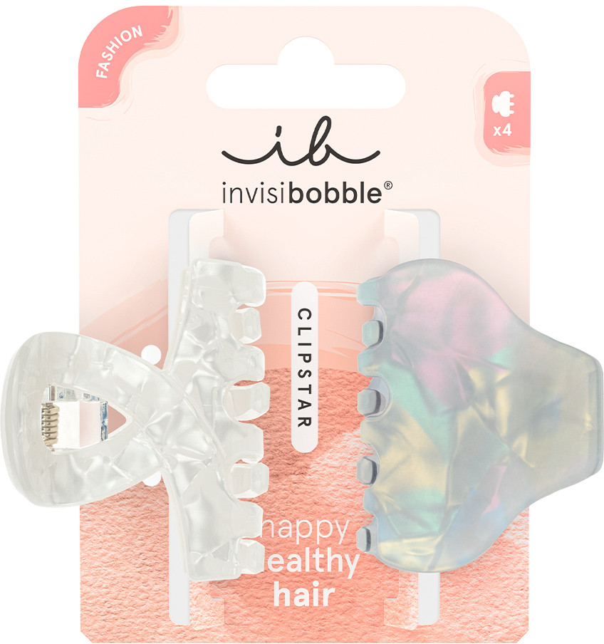 Заколка-крабик CLIPSTAR Pearly Frost | Invisibobble