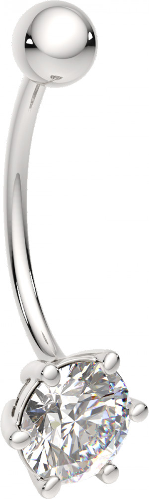 Пирсинг для пупка из серебра | Lucente Silver