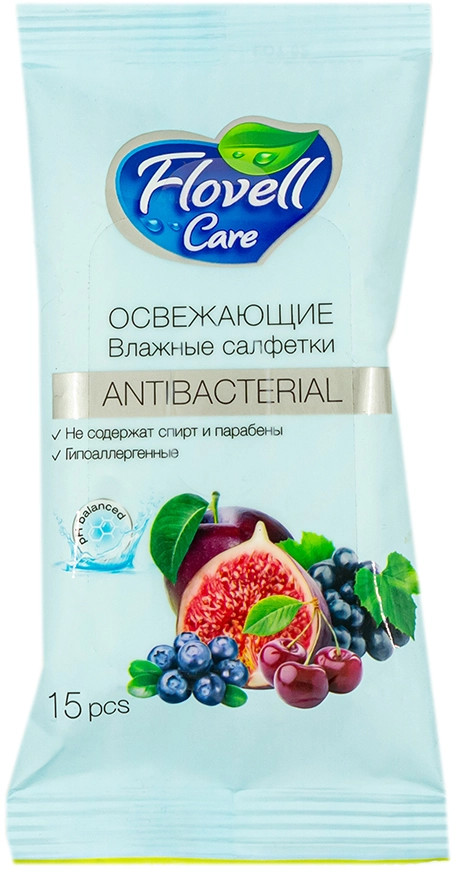 Салфетки влажные «Фруктовое ассорти. Fruits» | Flovell Care