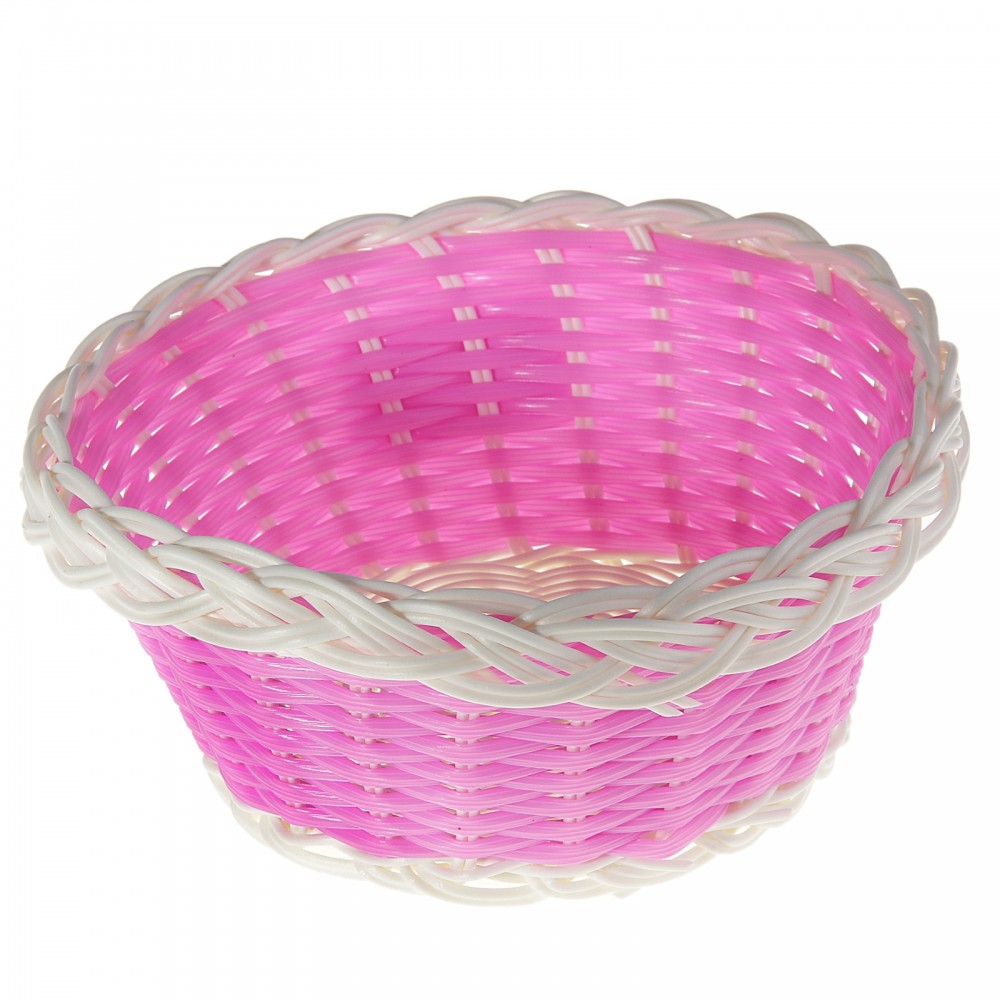 Корзинка декоративная круглая «Розовая»