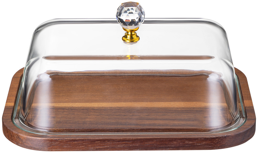 Блюдо сервировочное со стеклянной крышкой | Lefard