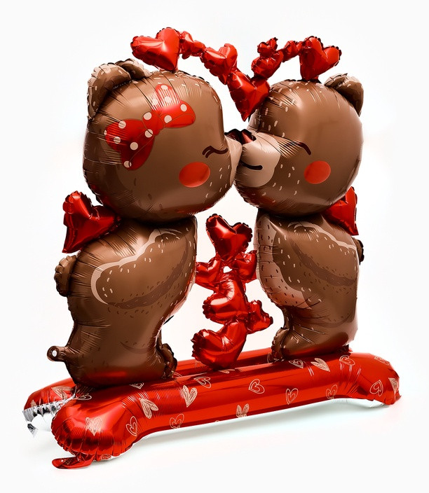 Шар воздушный «Влюбленные мишки» | Страна Карнавалия