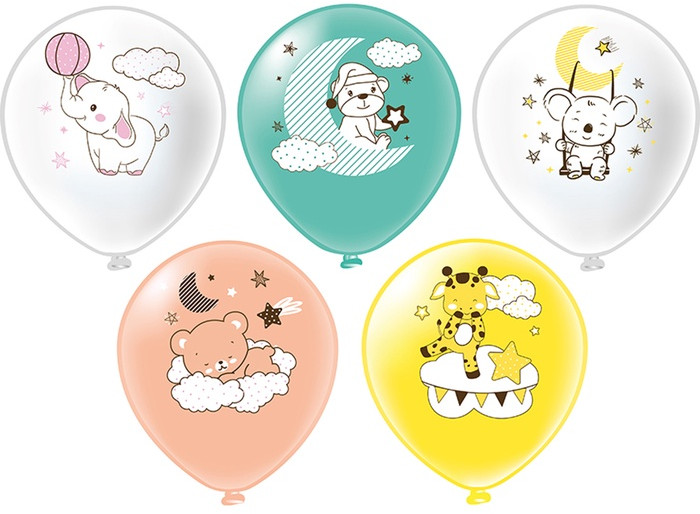 Набор шаров воздушных «Зверята» | БиКей латекс