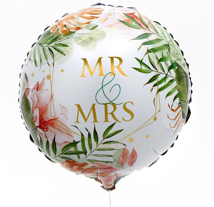 Набор шаров воздушных «Mr&Mrs» | Leti