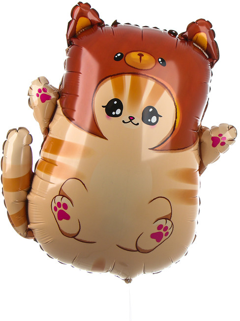 Набор шаров воздушных «Котик в шапке» | Leti