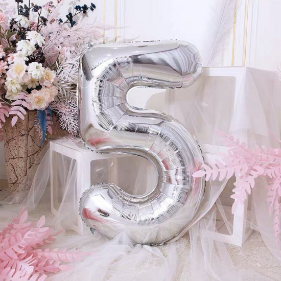 Шар воздушный «Цифра 5»