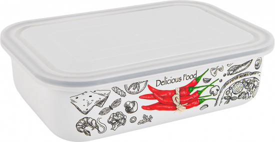 Лоток эмалированный с крышкой «Чили»