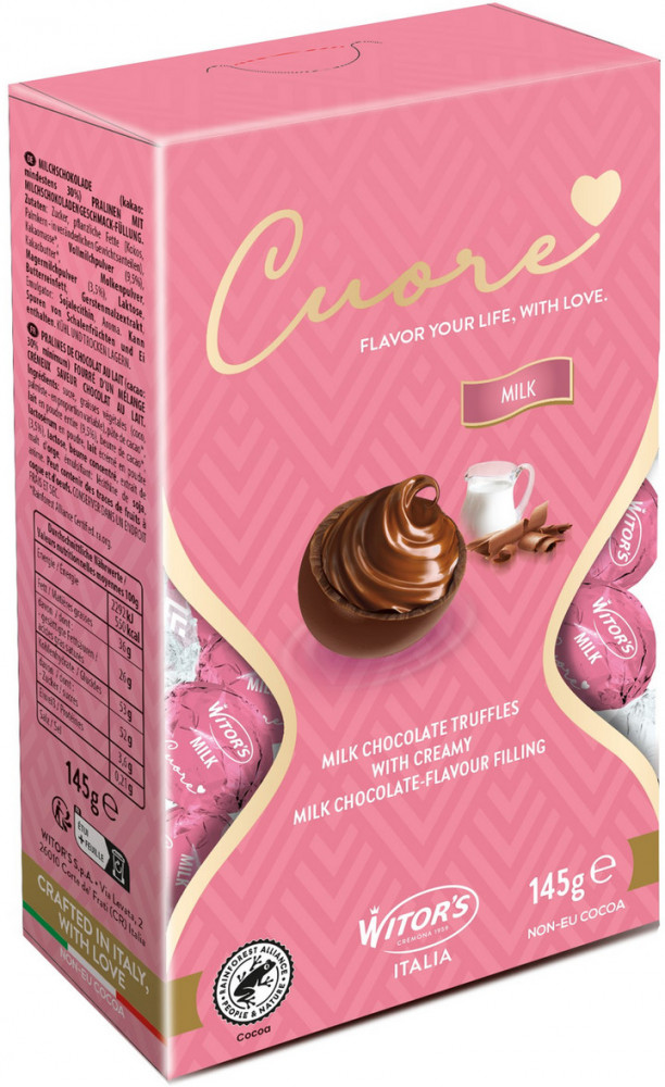 Конфеты шоколадные с начинкой из шоколадного крема «Cuore» | Witor's