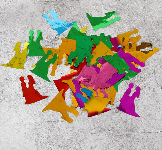 Наполнитель для шаров «Конфетти молодожены» | Страна Карнавалия