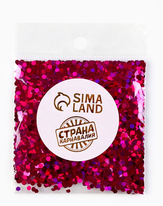 Наполнитель для шаров «Конфетти шестиугольник» | Страна Карнавалия