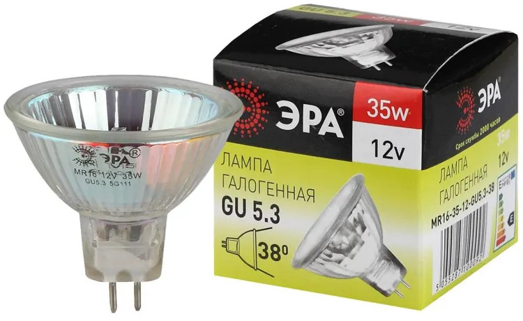 Лампа галогенная GU5.3 | Эра