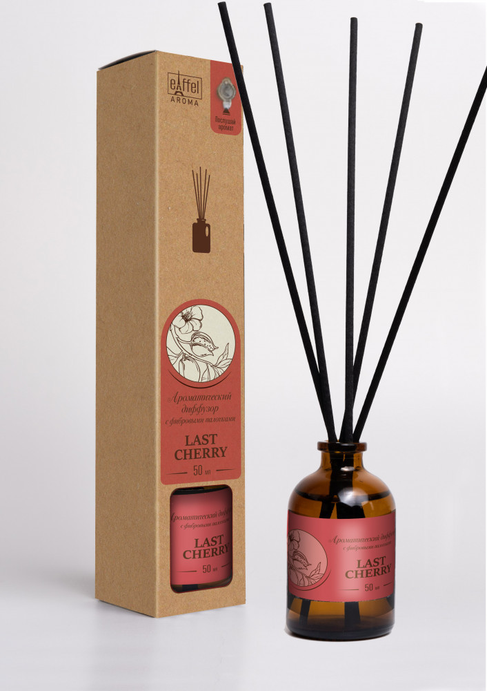 Ароматический диффузор для дома с фибровыми палочками «Last Cherry» | EIFFELAROMA