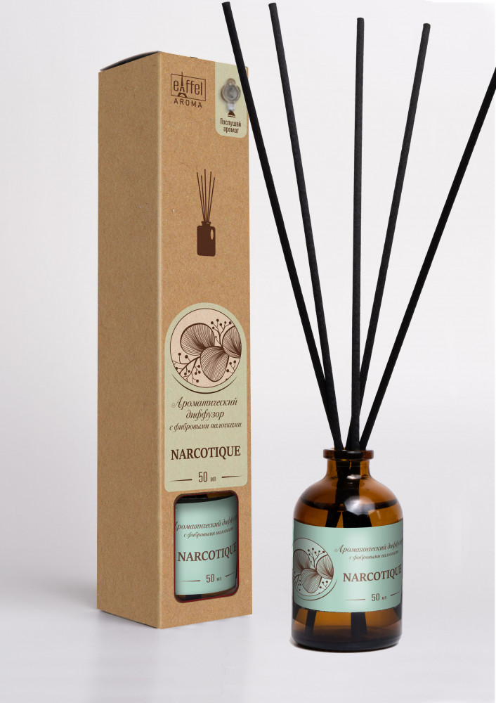 Ароматический диффузор для дома с фибровыми палочками «Narcotique» | EIFFELAROMA