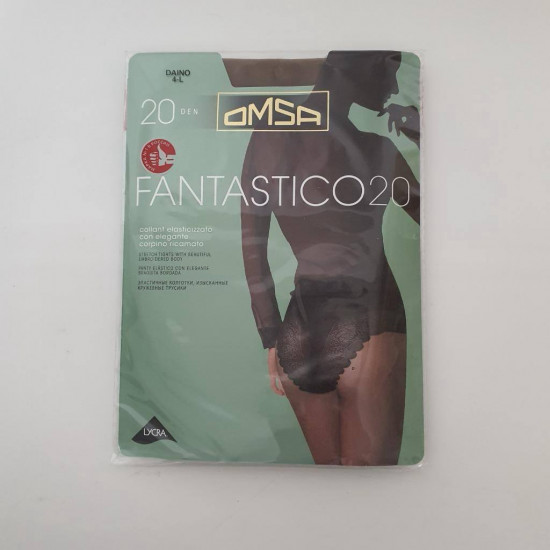 Колготки женские с кружевными трусиками «Fantastico 20»