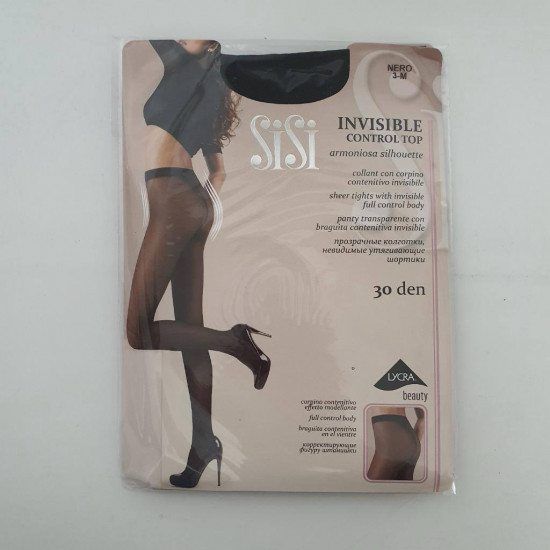 Колготки женские с утягивающими шортиками «Invisible Control Top 30»