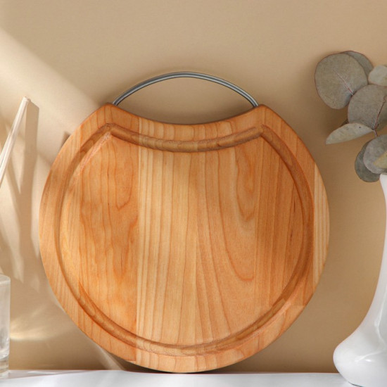 Доска разделочная с металлической ручкой