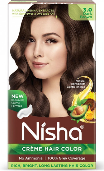 Крем-краска для волос, оттенок 3.0 Dark brown