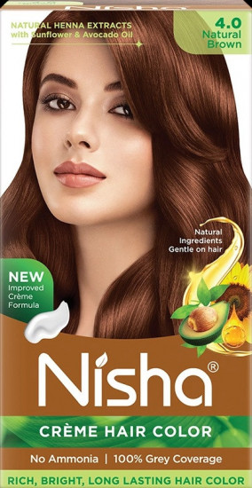 Крем-краска для волос, оттенок 4.0 Natural brown