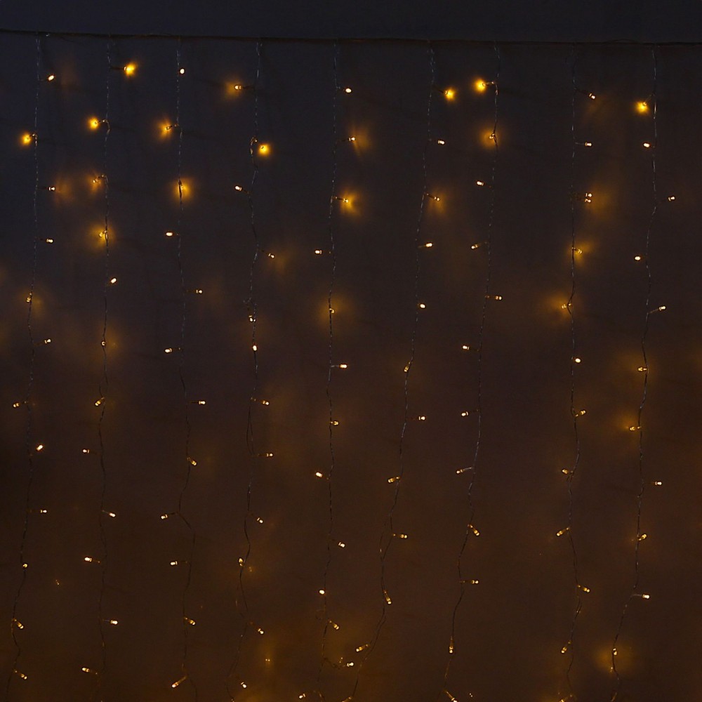 Гирлянда «Занавес», 2х3 м, УМС вилка, LED-720-220V, желтый | Luazon