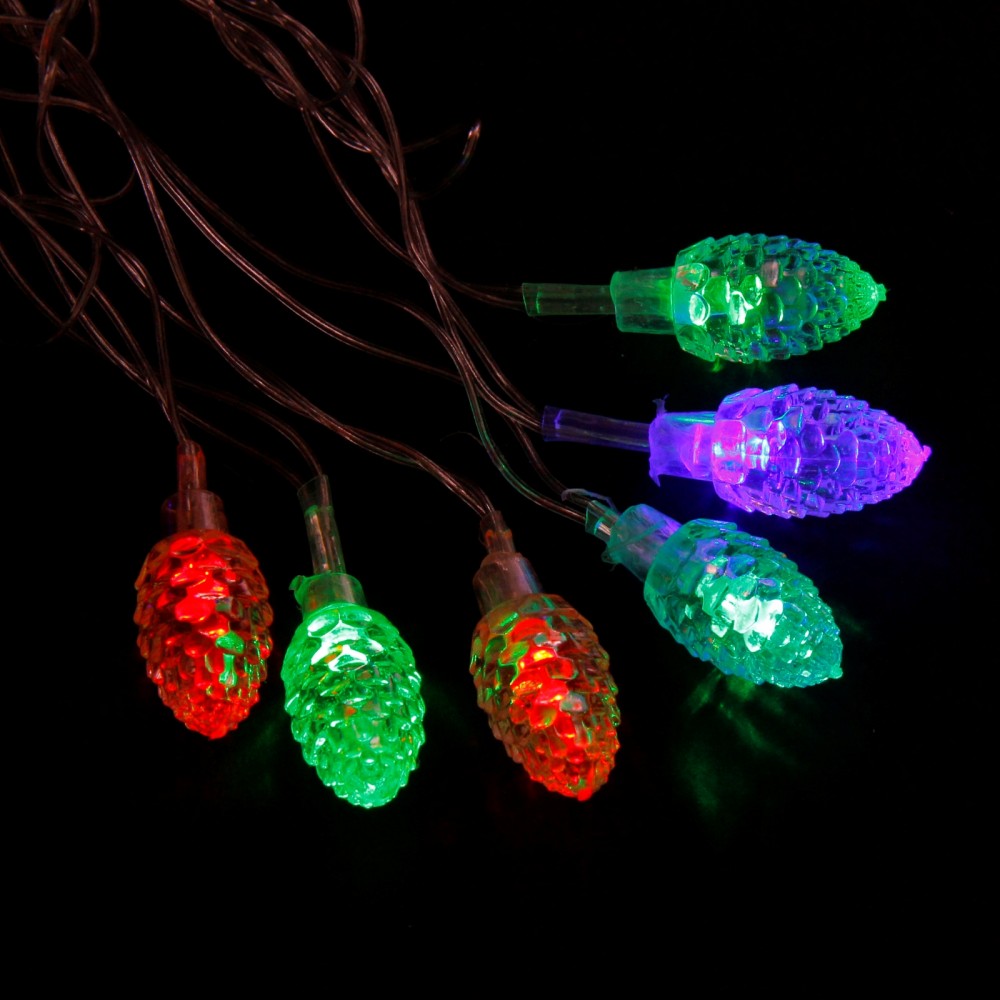 Гирлянда «Метраж», 5 м с насадкой «Шишка большая», LED-20-220V, мультицвет | Luazon