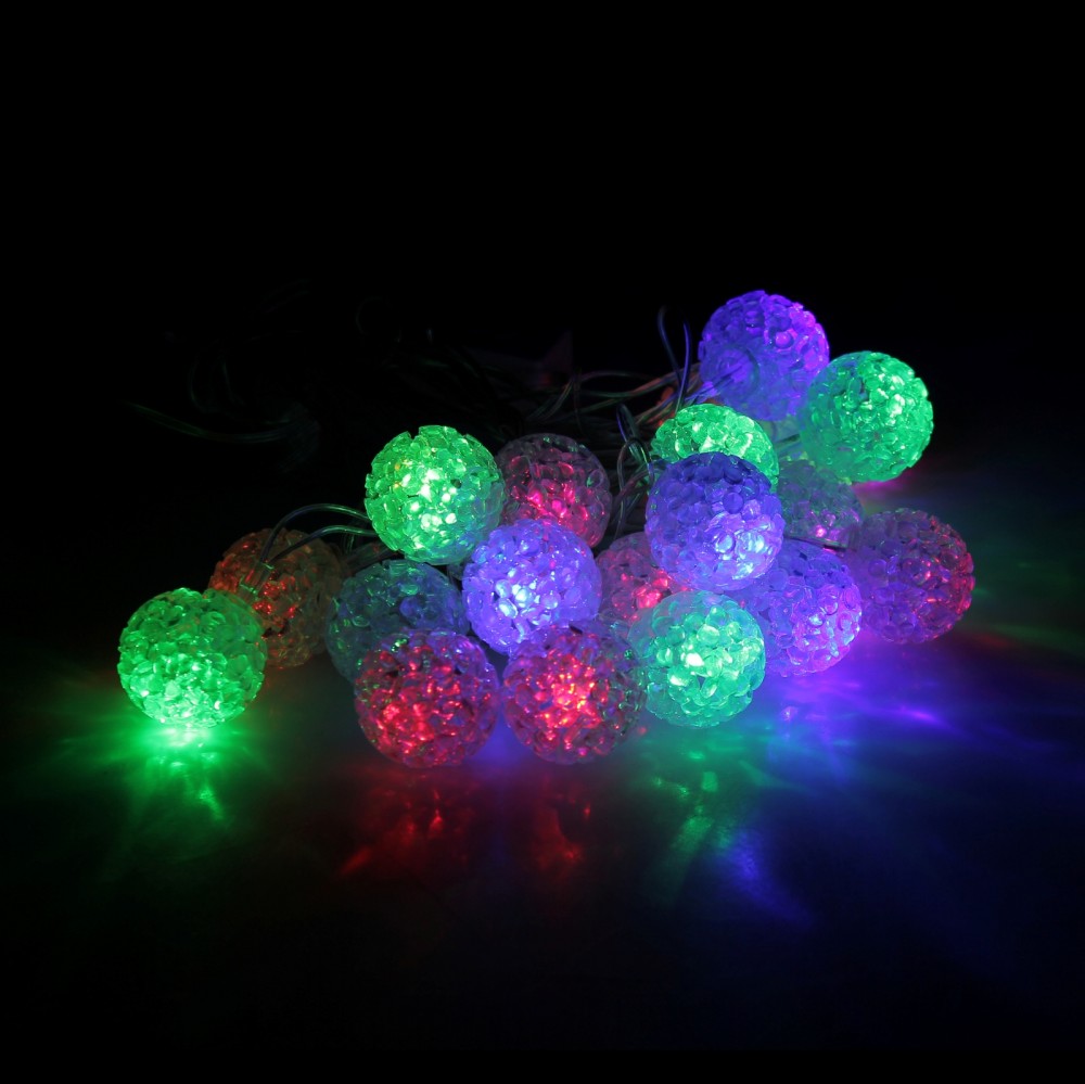 Гирлянда «Метраж», 5 м с насадкой «Шарики», LED-20-220V, мультицвет | Luazon