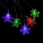 Гирлянда «Метраж», 5 м с насадкой «Снежинки большие», LED-20-220V, мультицвет