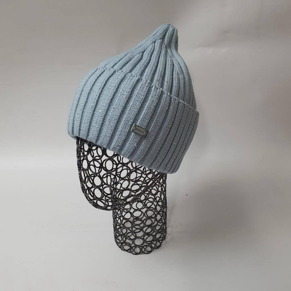 Шапка женская с отворотом «Анабель»