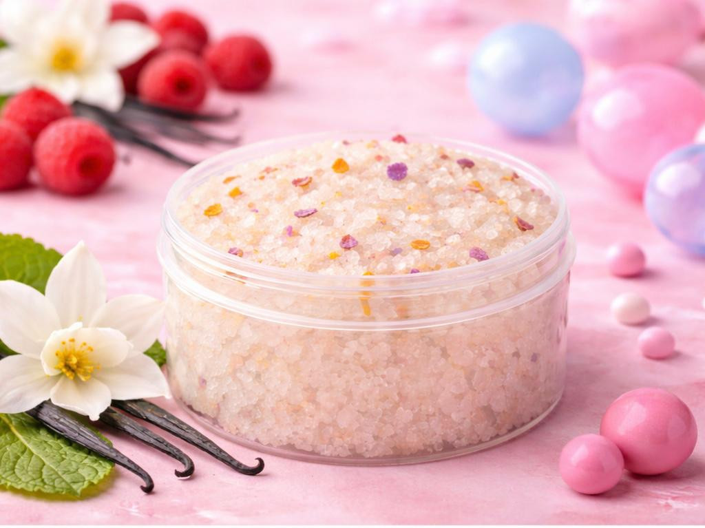 Сахарный скраб для тела натуральный на основе миндального масла