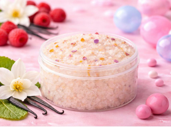 Сахарный скраб для тела натуральный на основе миндального масла