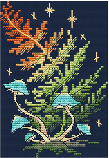 Набор для вышивания крестом на одежде «Лесная магия»