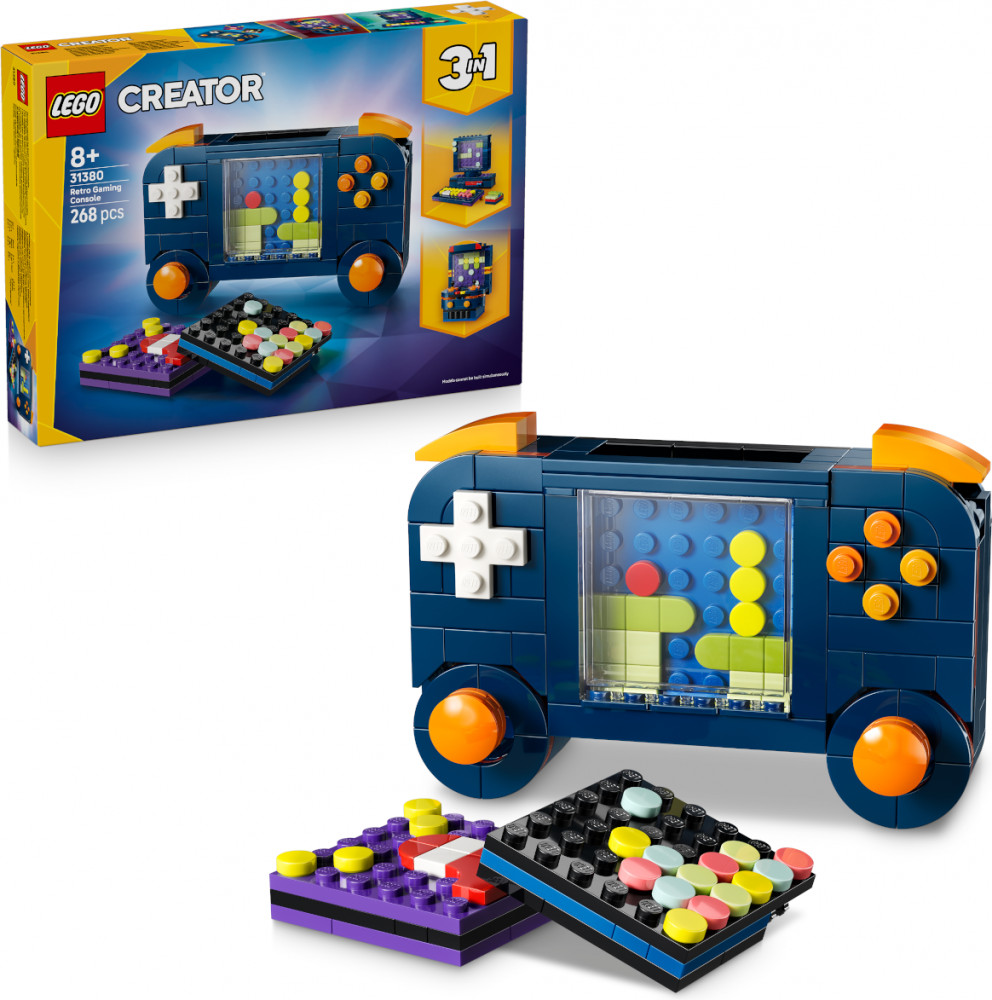 Конструктор Creator 31380 Игровая ретро-консоль 3 в 1. Retro Gaming Console | LEGO Creator | LEGO (ЛЕГО)