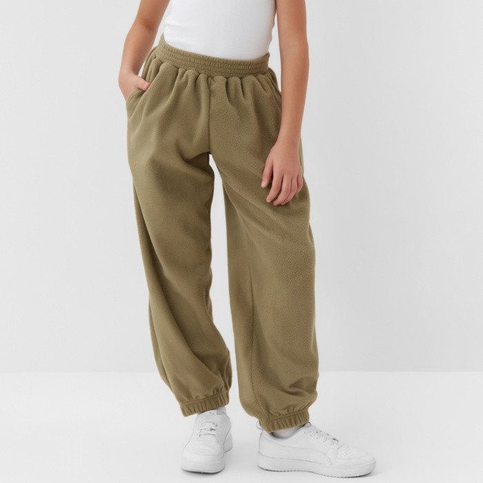 Брюки флисовые для девочек | MINAKU