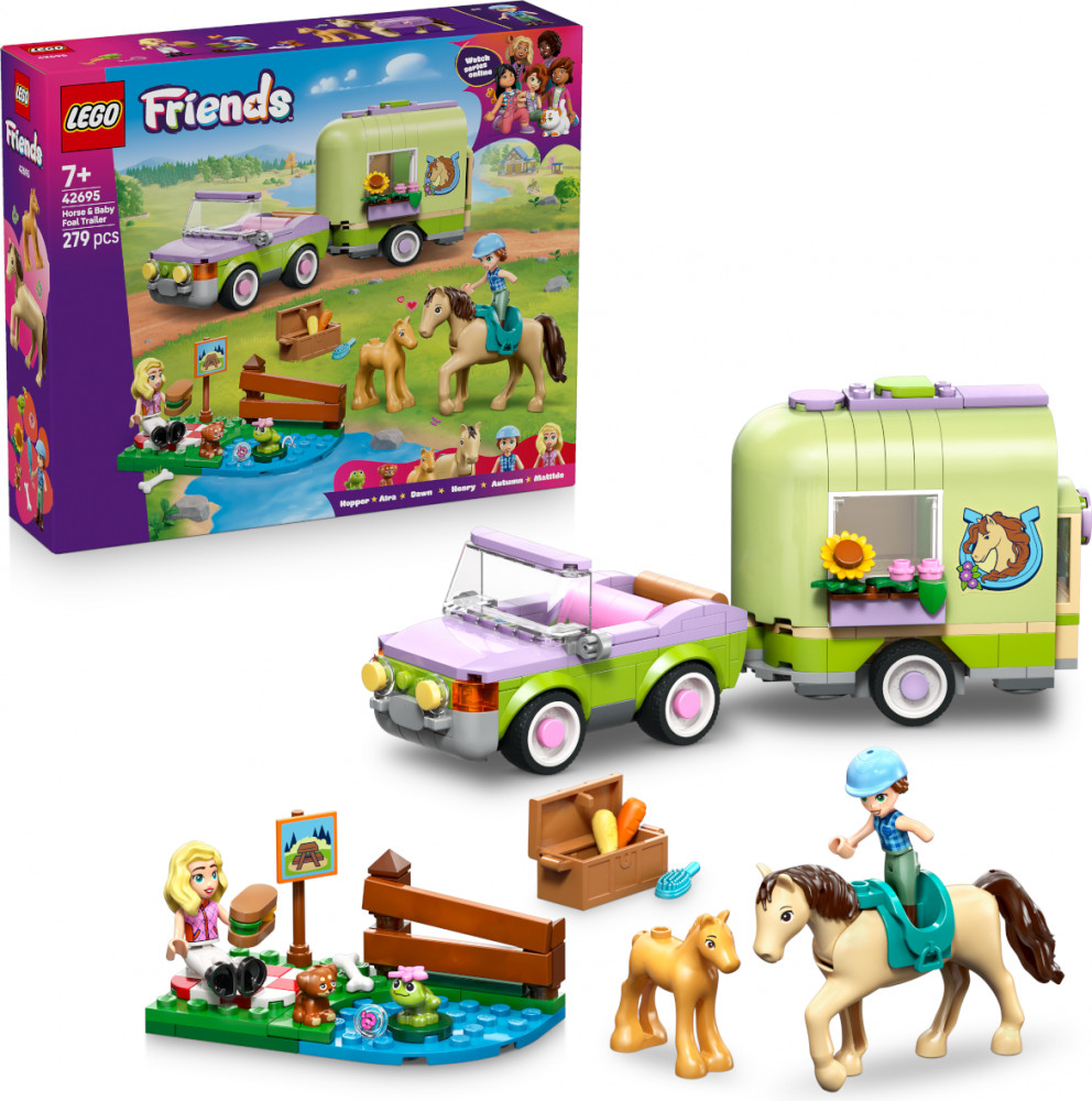 Конструктор Friends 42695 Фургон для лошади и жеребенка. Horse & Baby Foal Trailer | LEGO Friends | LEGO (ЛЕГО)