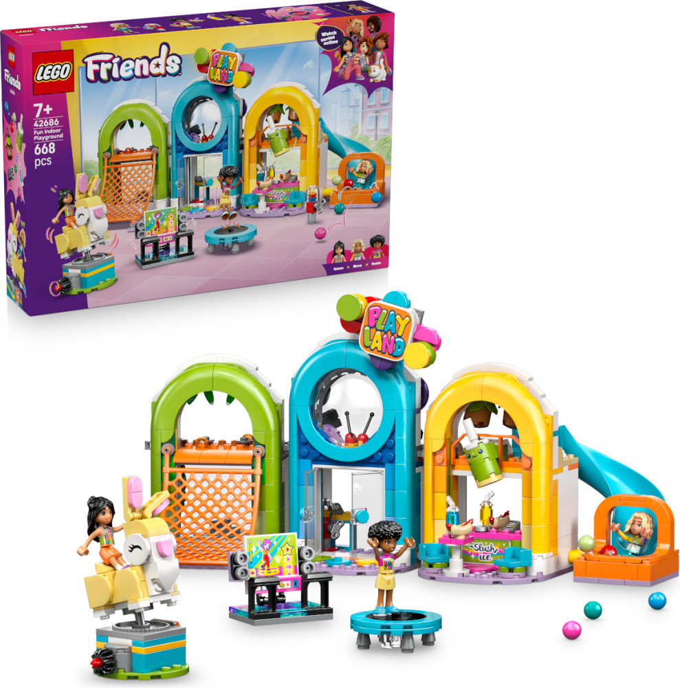 Конструктор Friends 42686 Веселая крытая игровая площадка. Fun Indoor Playground | LEGO Friends | LEGO (ЛЕГО)