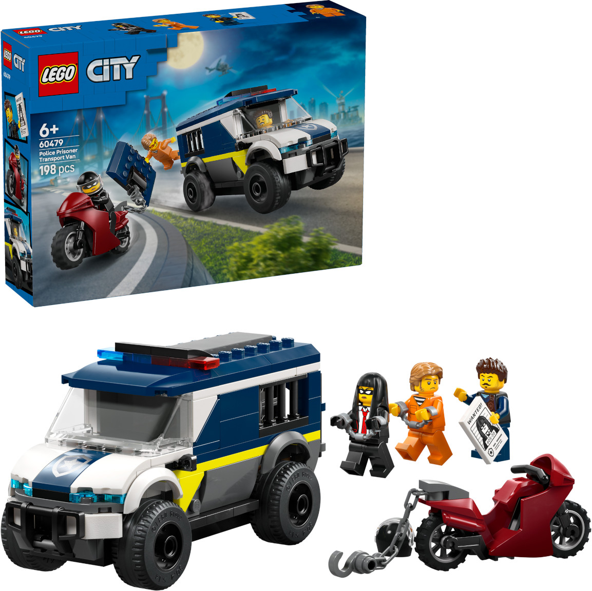 Конструктор City 60479 Фургон для перевозки преступников. Police Prisoner Transport Van | LEGO City | LEGO (ЛЕГО)