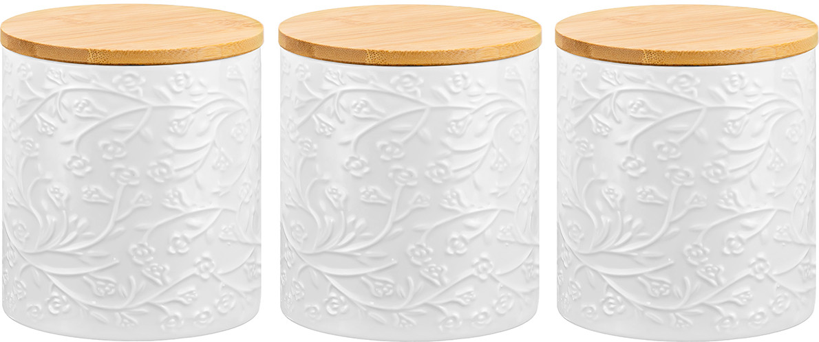 Набор банок для хранения с крышками «Веточки-цветочки» | Веточки-цветочки | Elan Gallery