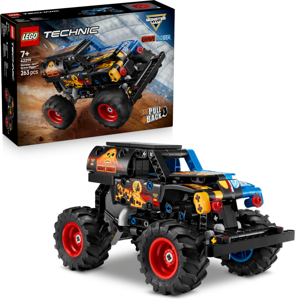 Конструктор Technic 42219 Monster Jam Могильщик «Лед и пламя». Monster Jam Grave Digger Fire and Ice | LEGO Technic | LEGO (ЛЕГО)