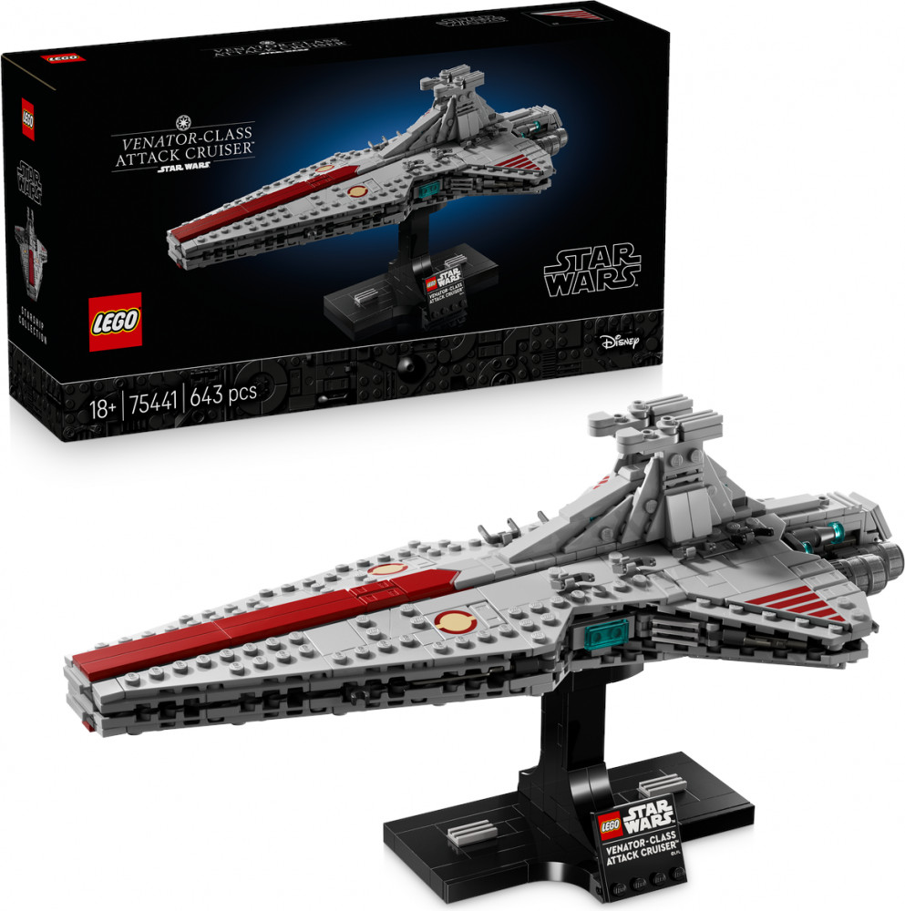 Конструктор Star Wars 75441 Штурмовой крейсер класса «Венатор». Venator-Class Attack Cruiser | LEGO Star Wars: Звездные войны | LEGO (ЛЕГО)