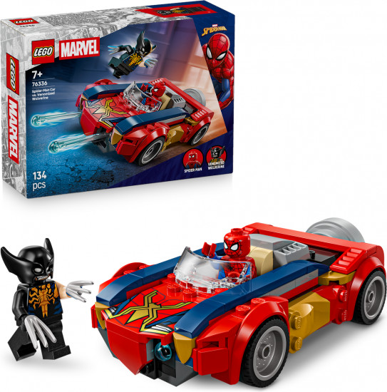 Конструктор LEGO® 76336 Машина Человека-паука против веномизированного Росомахи