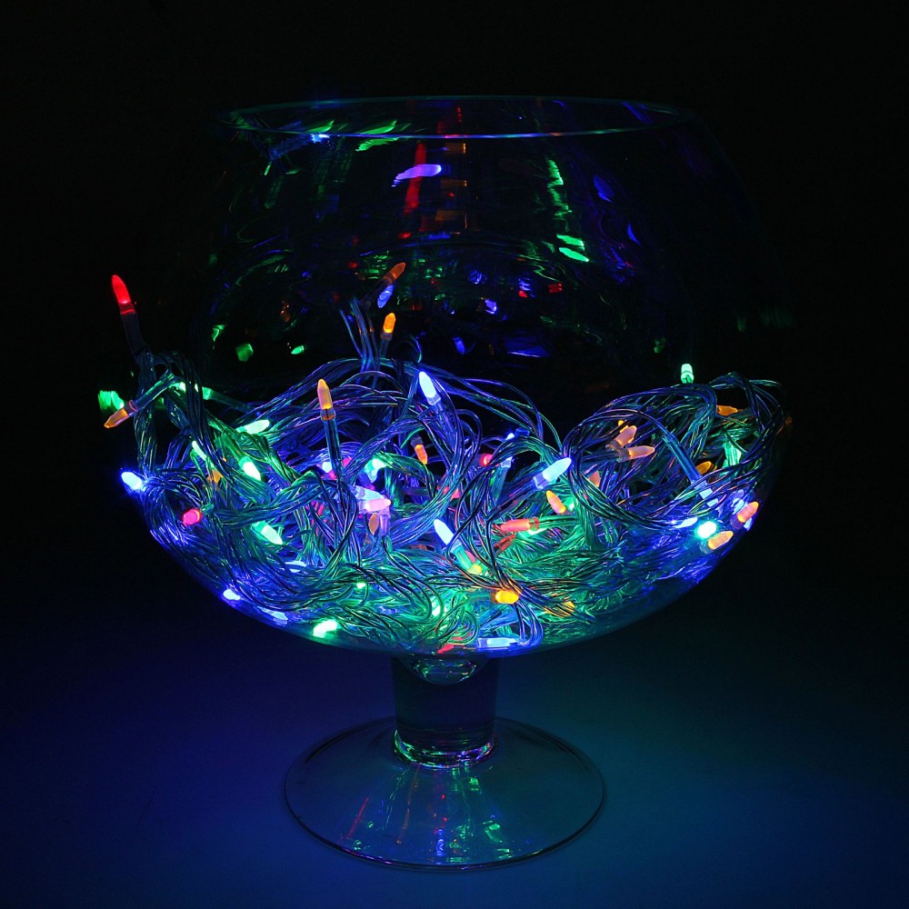 Гирлянда «Метраж» с насадкой «Игла» 10 м, LED-100-220V, мультицвет | Luazon