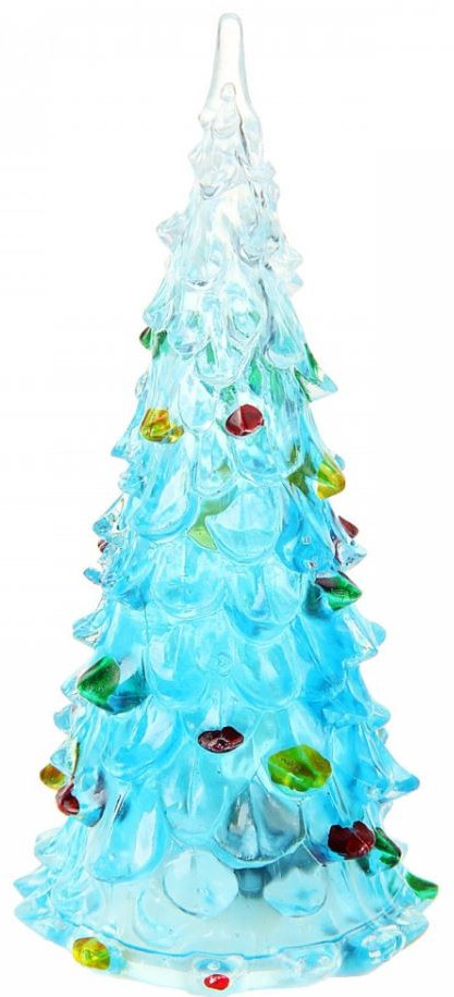 Игрушка световая «Елочка радуга загадка» 12 см, синий, 1 LED, мультицвет | Luazon